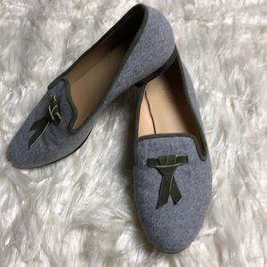 🦄 Cole Haan grey Smoking Flat Loafers